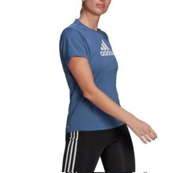 Adidas Tops - Adidas Women S Americana Logo T-Shirt Blue Size Small